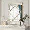 Large Square Wall Mirror Gold Edge Bedroom Hallway Living Room Decorative Mirror